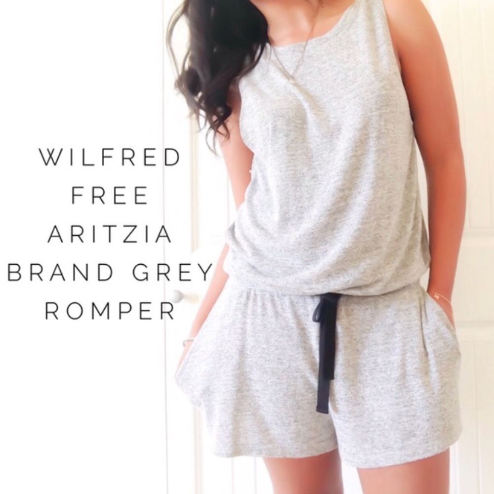 Breezy gray romper - perfect for lounging!